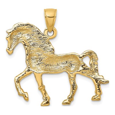 10K Yellow Gold Horse Walking Charm – view 5