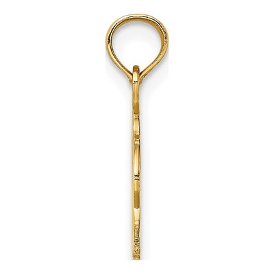 10K Yellow Gold Engraved Eagle Head Charm – view 2