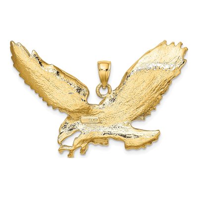 10K Yellow Gold Eagle Pendant – view 5