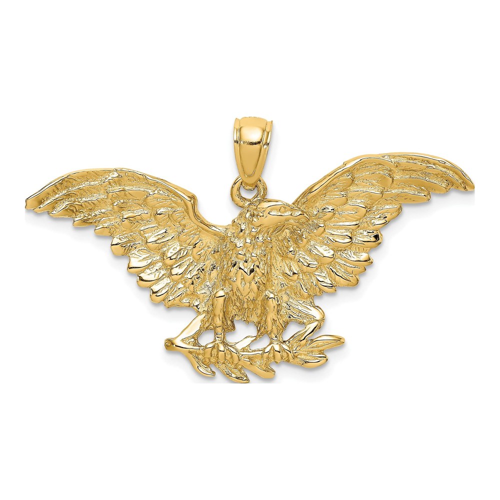 10K Yellow Gold Eagle Pendant