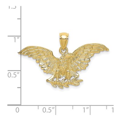10K Yellow Gold Eagle Charm – view 4