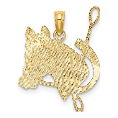 10K Yellow Gold Horse Head Charm – view 5