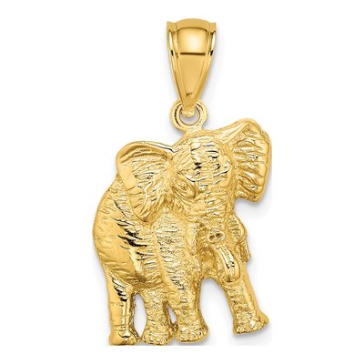 10K Yellow Gold Elephant Charm