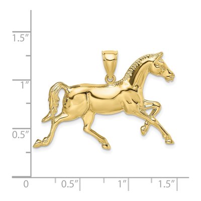 10K Yellow Gold Horse Charm – view 4