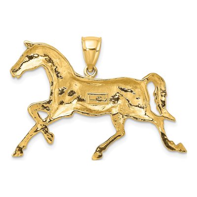 10K Yellow Gold Horse Charm – view 5
