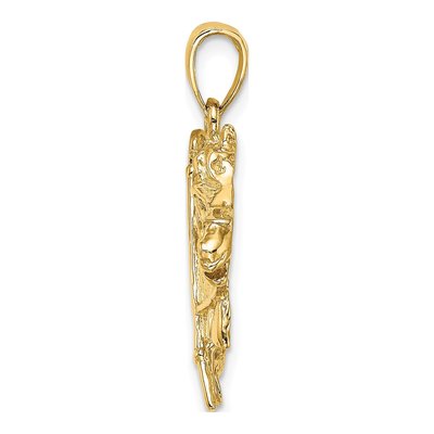 10K Yellow Gold Horse Head Charm – view 3