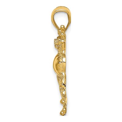 10K Yellow Gold Frog Charm – view 3
