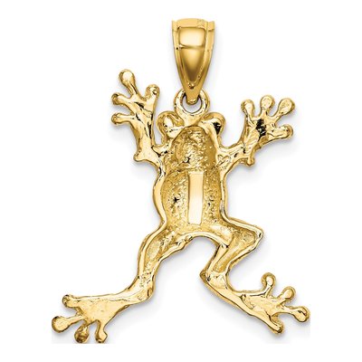 10K Yellow Gold Frog Charm – view 5