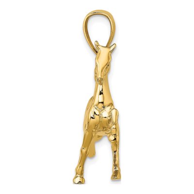 10K Yellow Gold 3-D Tennessee Walking Horse Charm – view 2