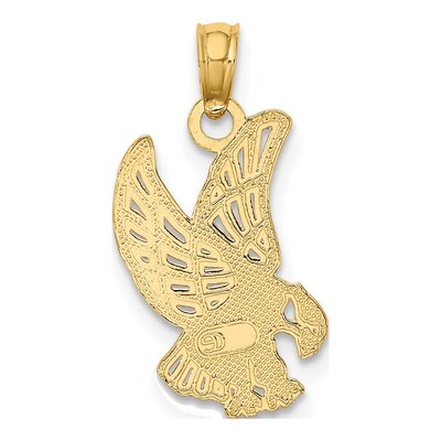 10K Yellow Gold Eagle Pendant – view 5