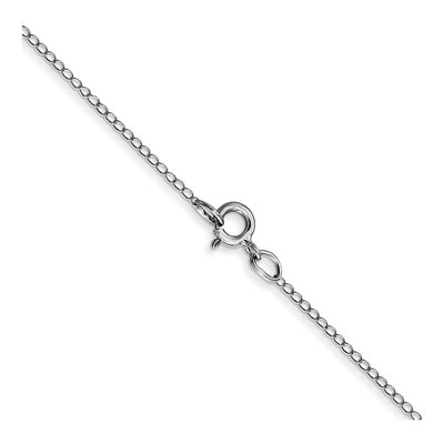 10K White Gold 0.42mm Curb Chain – view 3