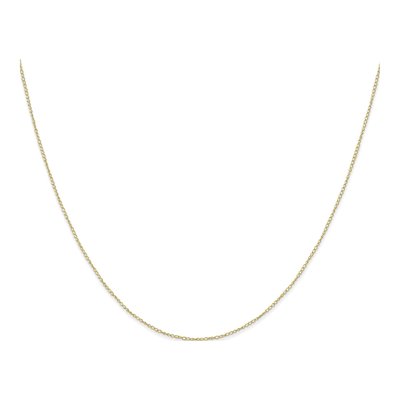 10K Yellow Gold 0.42mm Curb Chain – view 2
