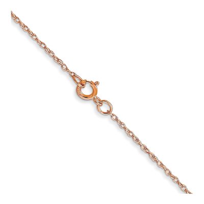 10K Rose Gold 0.6mm Rope Cable Chain – view 3