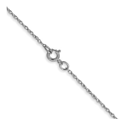 10K White Gold 0.6mm Rope Cable Chain – view 4