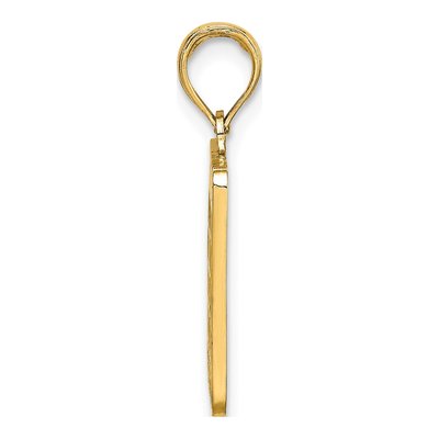 10K Yellow Gold Red Enamel Bingo Charm – view 3