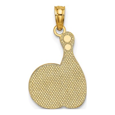 10K Yellow Gold Enameled Bowling Charm – view 5
