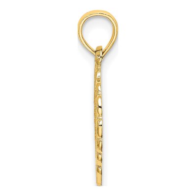 10K Yellow Gold Heart Charm – view 3
