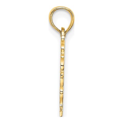10K Yellow Gold Heart Charm – view 3