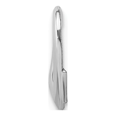 10K White Gold Small Floating Heart Slide Pendant – view 3
