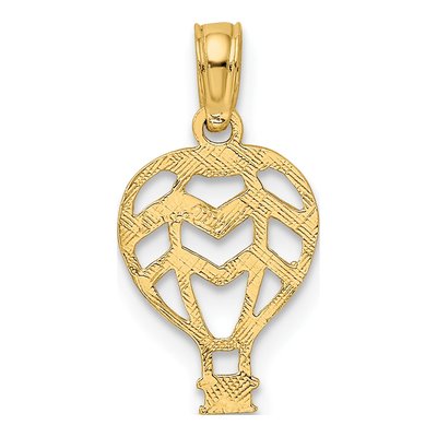 10K Yellow Gold Hot Air Balloon Pendant – view 5