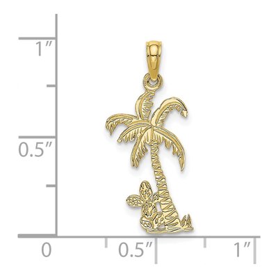 10K Yellow Gold Palm Tree Charm – view 4