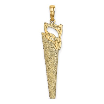 10K Yellow Gold Hand Saw Charm – view 5