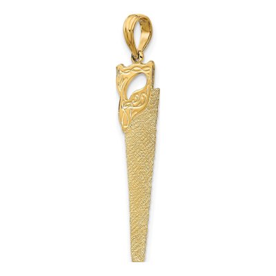 10K Yellow Gold Hand Saw Charm – view 6