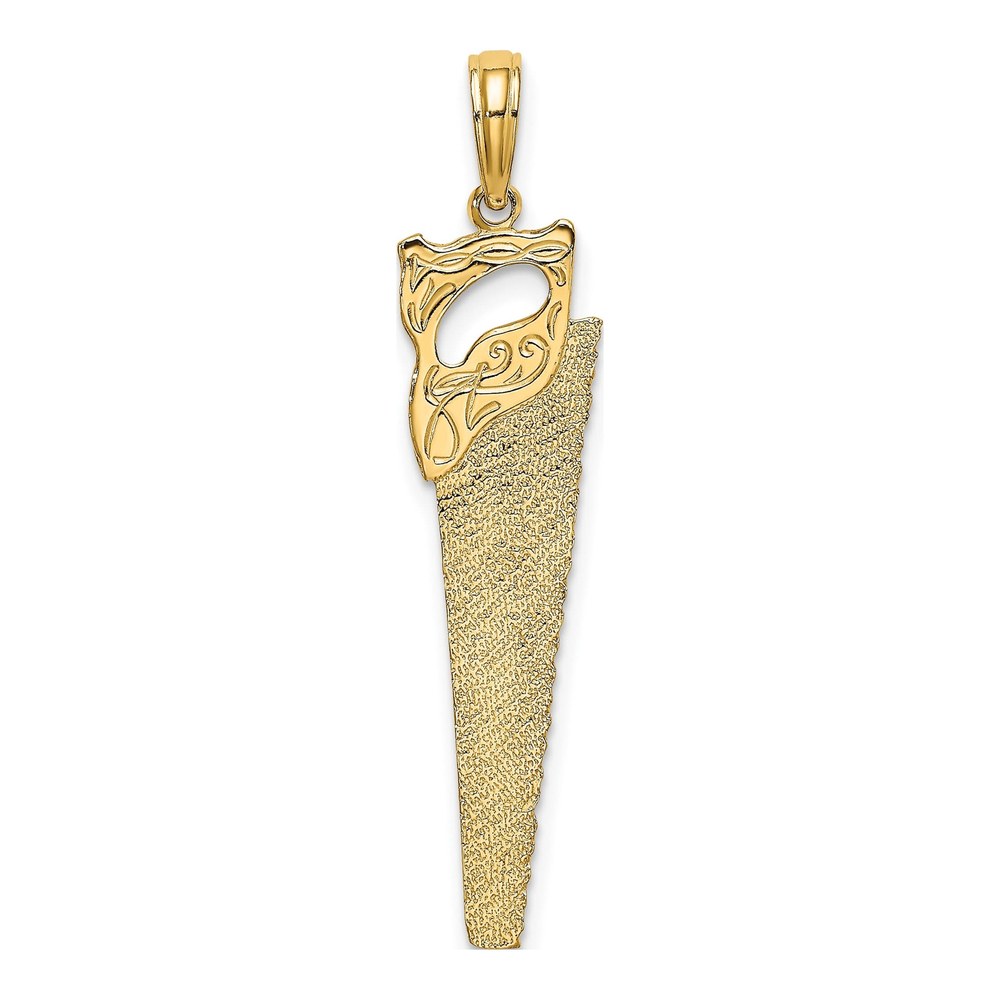 10K Yellow Gold Hand Saw Charm