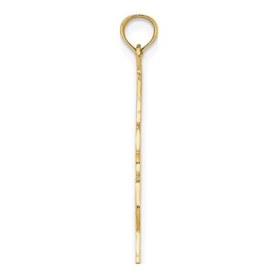 10K Yellow Gold Upright Bass Pendant – view 3