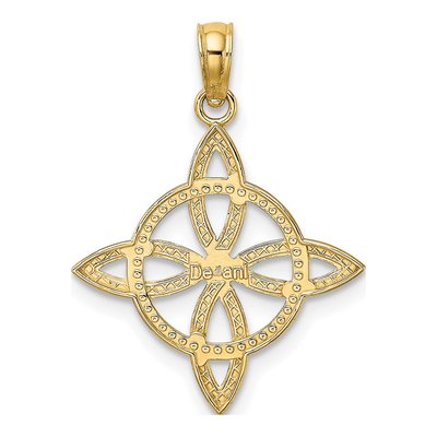 10K Yellow Gold Small Celtic Eternity Knot Charm – view 4