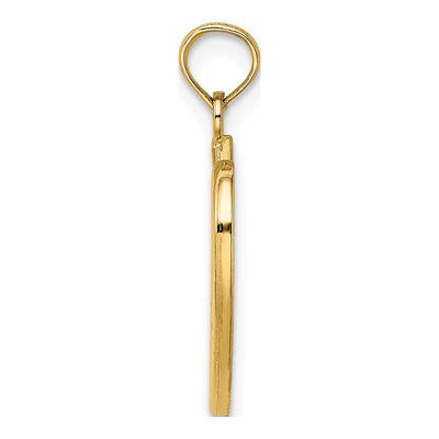 10K Yellow Gold Small Celtic Knot Heart Charm – view 3