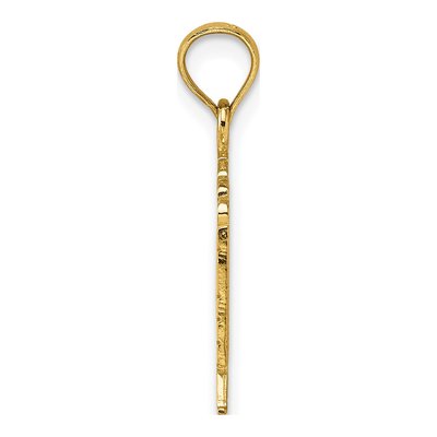 10K Yellow Gold GOD Bless America Flag Charm – view 3