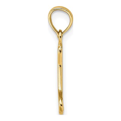 10K Yellow Gold Mini Dog Bone Pendant – view 3