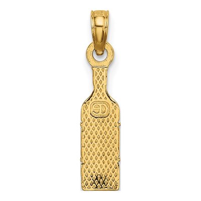 10K Yellow Gold Wine Bottle Pendant – view 5