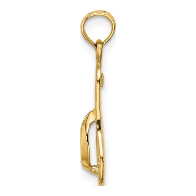 10K Yellow Gold Flip-Flop Charm – view 3