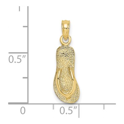 10K Yellow Gold Flip-Flop Charm – view 4