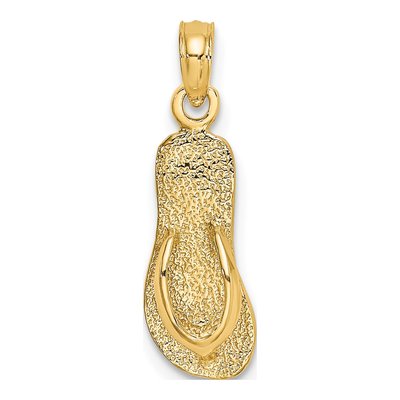 10K Yellow Gold Flip-Flop Charm
