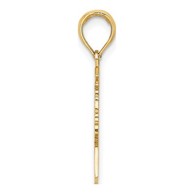10K Yellow Gold Graduation Girl Pendant – view 3