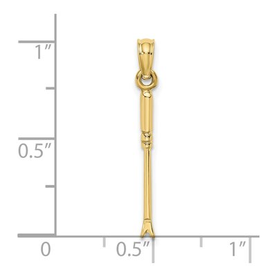 10K Yellow Gold 3D Weeding Garden Tool Charm – view 4
