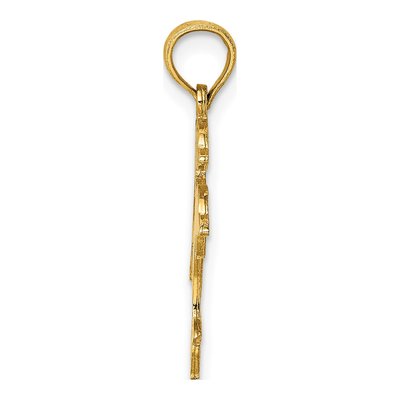 10K Yellow Gold Double Dolphins Charm – view 3