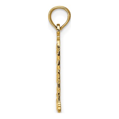 10K Yellow Gold Lighthouse Building Pendant – view 3