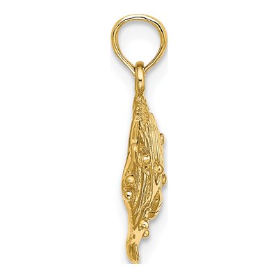 10K Yellow Gold Butterfly Fish Pendant – view 3