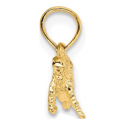 10K Yellow Gold Whale Pendant – view 3