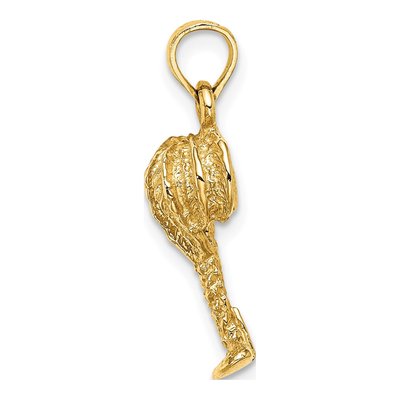 10K Yellow Gold Palm Tree Charm – view 3