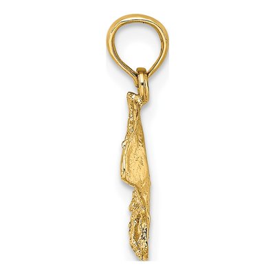 10K Yellow Gold Stingray Pendant – view 3