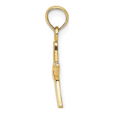 10K Yellow Gold Mini Dancing Starfish Charm – view 3