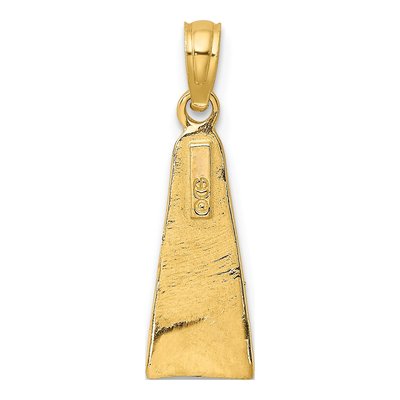 10K Yellow Gold Scuba Flipper Pendant – view 5