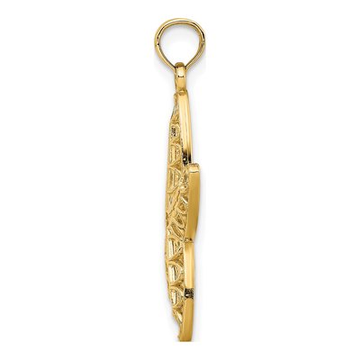 10K Yellow Gold Cut-Out Starfish Pendant – view 3
