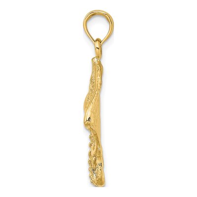 10K Yellow Gold Stingray Charm – view 3
