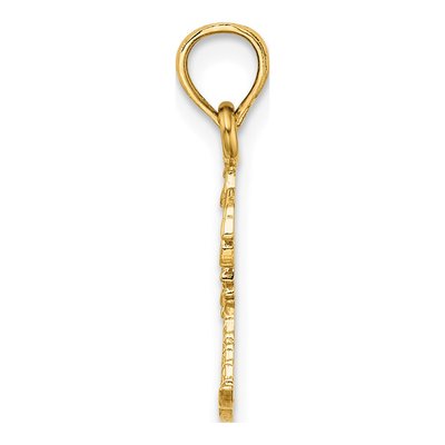10K Yellow Gold Mini Double Palm Trees Charm – view 3